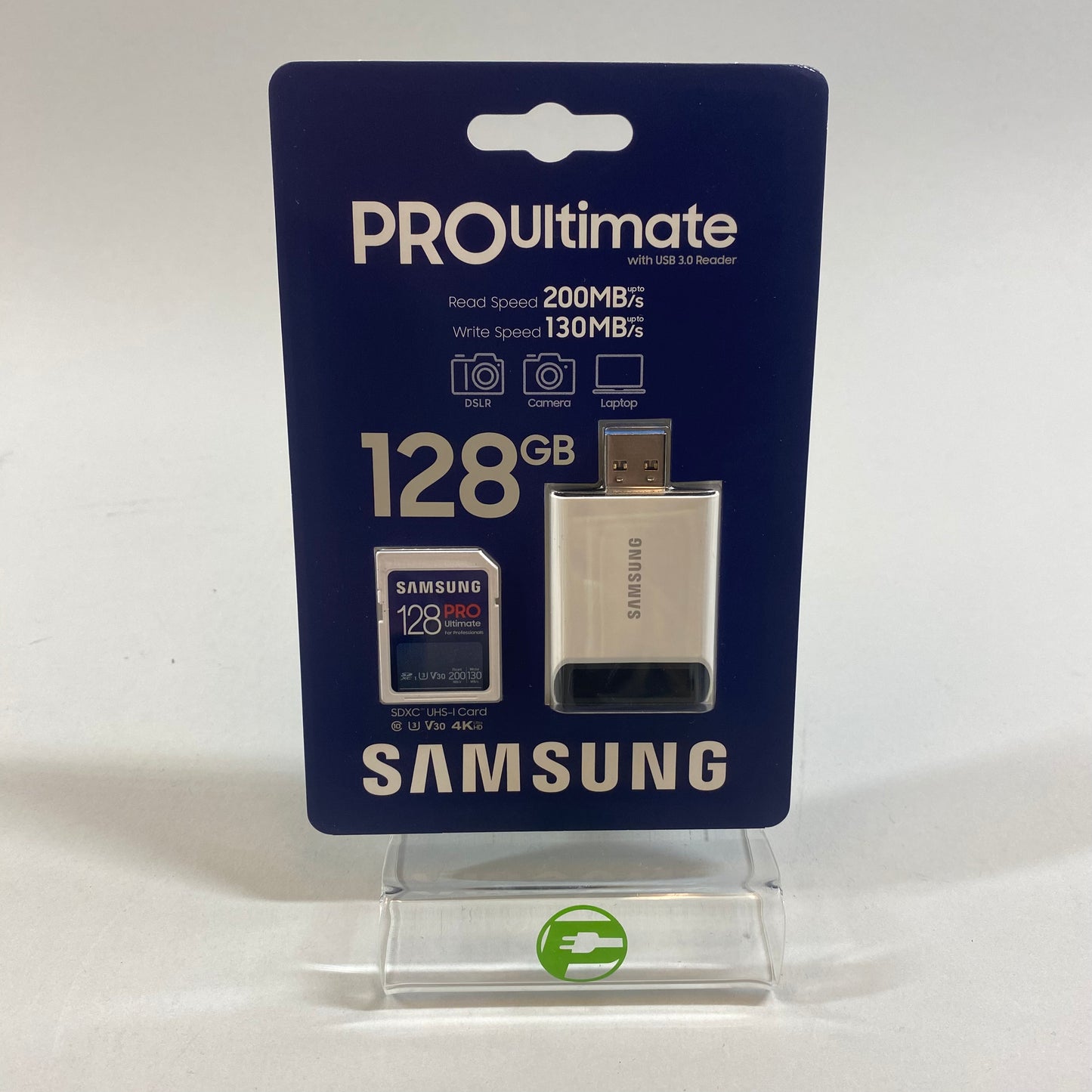 New Samsung ProUltimate SDXC UHS-I Card MB-SY128SB 128GB w/ USB 3.0 Reader