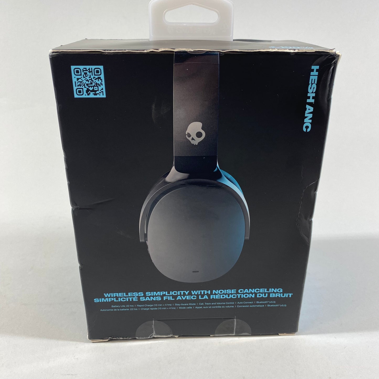 New Skullcandy Hesh Anc Wireless Over-Ear Bluetooth Headphones Black S6HHW