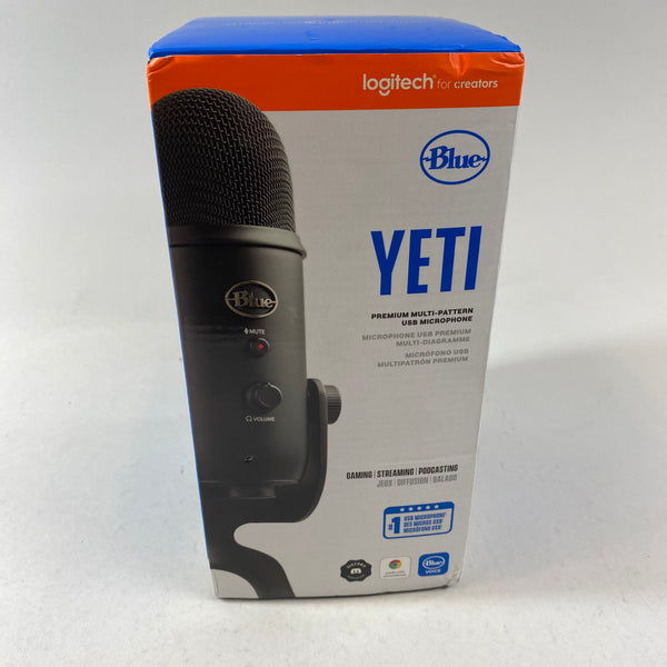 New Logitech for Creators Blue Yeti Premium Multi-Pattern USB Microphone A00132