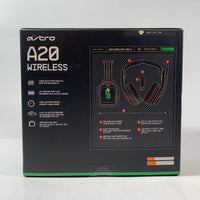New Logitech Astro A20 Wireless Headphones for XBOX/PC/MAC 939-001882 Green/ Black