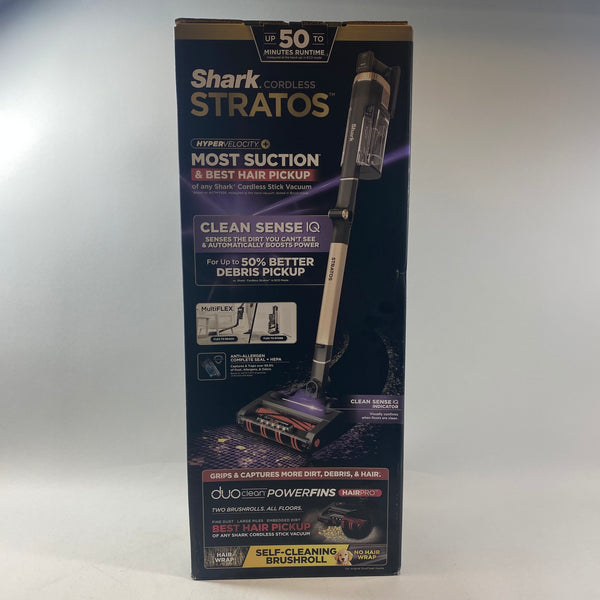 New Shark Cordless Stratos Stick Vacuum IZ840H Rose Gold