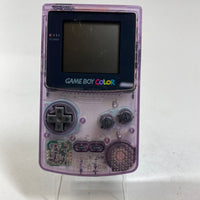 Game Boy Color Handheld Gaming Console Clear Purple CGB-001 Bundle
