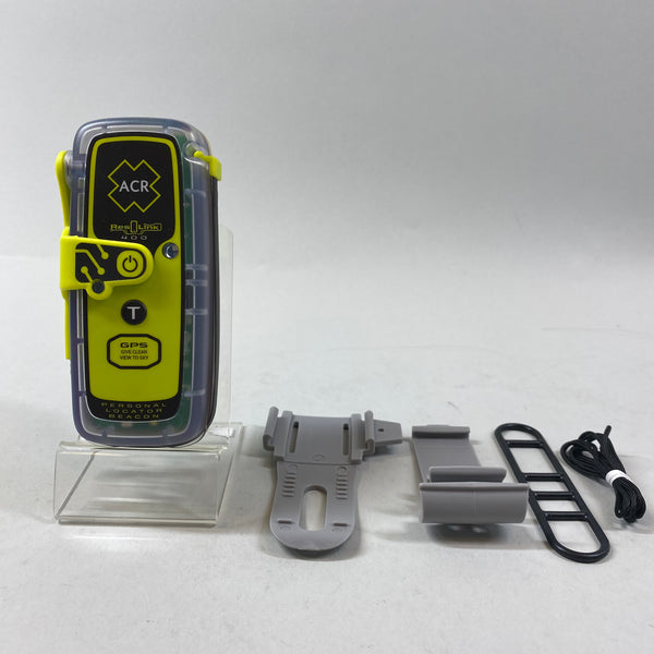 ACR ResQLink 400 GPS Personal Locator Beacon Green and Black PLB-400 With Belt Clip