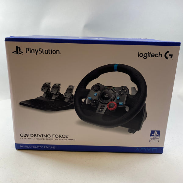 New Logitech G29 Driving Fore For Play Station PS5/4/3 941-000110 Black