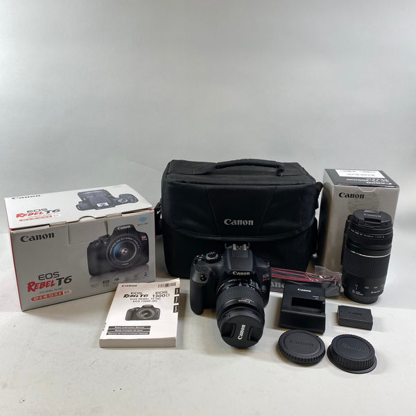 Canon EOS Rebel T6 18.0MP Digital SLR Camera Premium Kit w/ OEM Box