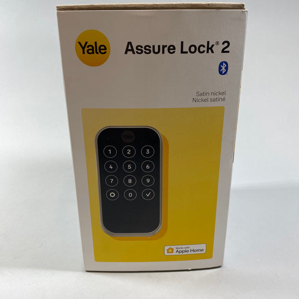 New Yale Assure Lock 2 YRD420-BLE-619 Satin Nickel Works with Apple Home, Watch