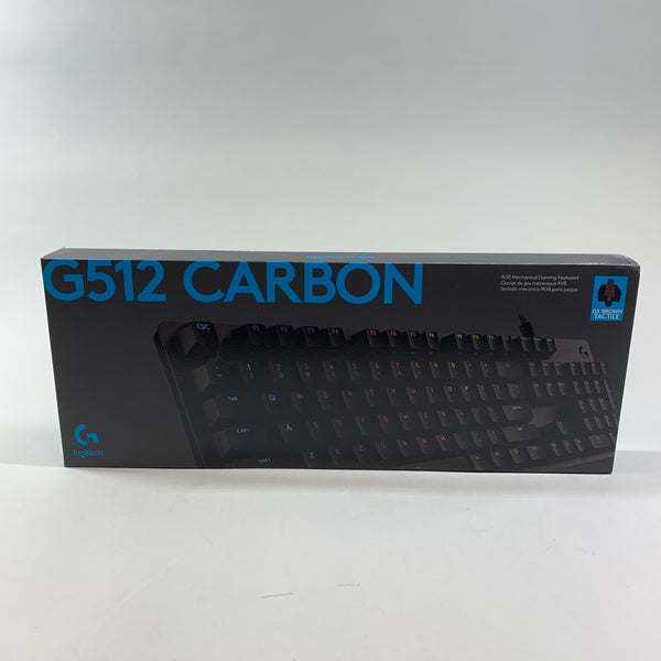 New Logitech G512 Carbon RGB Mechanical Gaming Keyboard GX Brown Tactile 920-00984