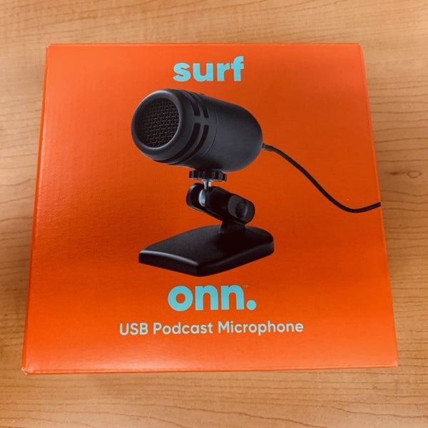 Surf Onn Usb Podcast Microphone Mic For Laptops MAC/PC Model:100009002 - NEW in Open Box