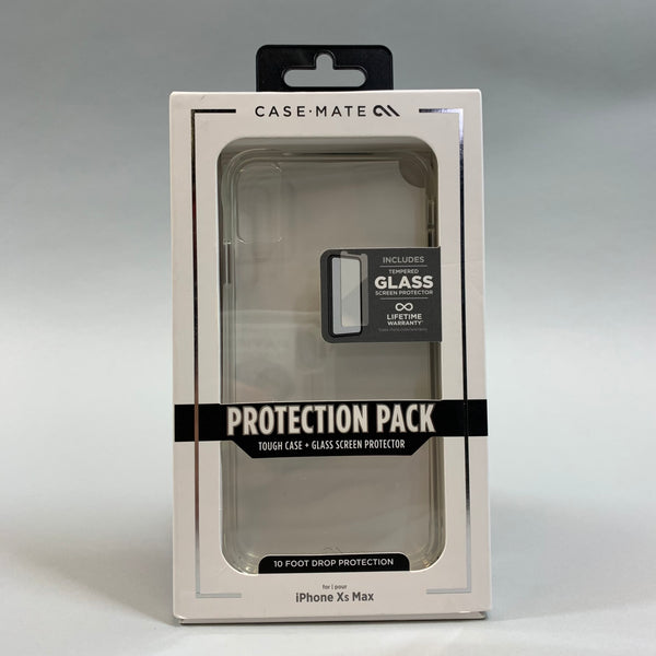 Case-Mate Apple iPhone Xs Max Screen Protector and Tough Clear Case - New