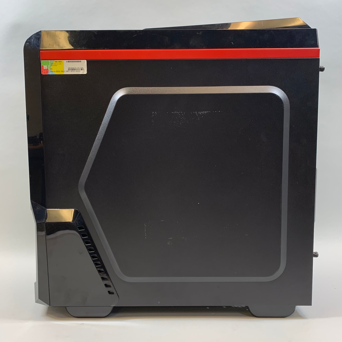 IBuyPower Red and Black Gaming Computer Case Chassis - Used