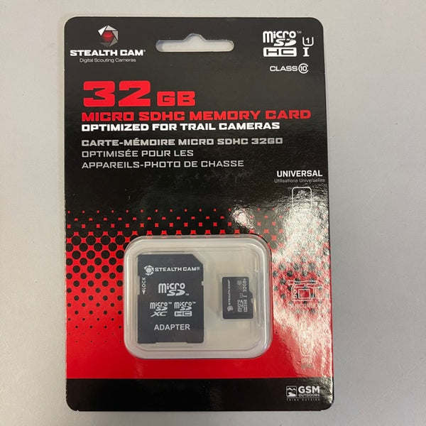 Stealth Cam 32gb Micro SDHC Memory Card Class 10 STC-32MICSD -New