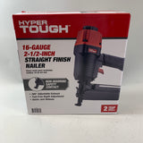 New Hyper Tough 16-gauge 2-1/2 inch Straight Finish Nailer HTFN6 Black