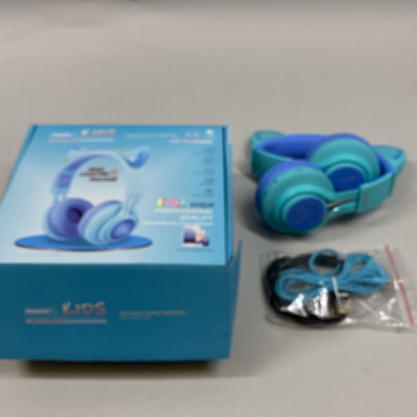 Riwbox CT-7S Cat Ear Bluetooth Headphones 85dB Volume Limiting Kid's Headphones - NOB