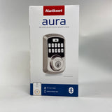 Brand New, Sealed Kwikset aura Keypad Bluetooth Smart Lock 99420-001 Satin Nickel Finish