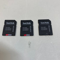 New (2) SanDisk Ultra 256GB Memory Card microSDXC Speed 100 MB/s** 667X w/Adapter and (1) 32gb w/Adapter