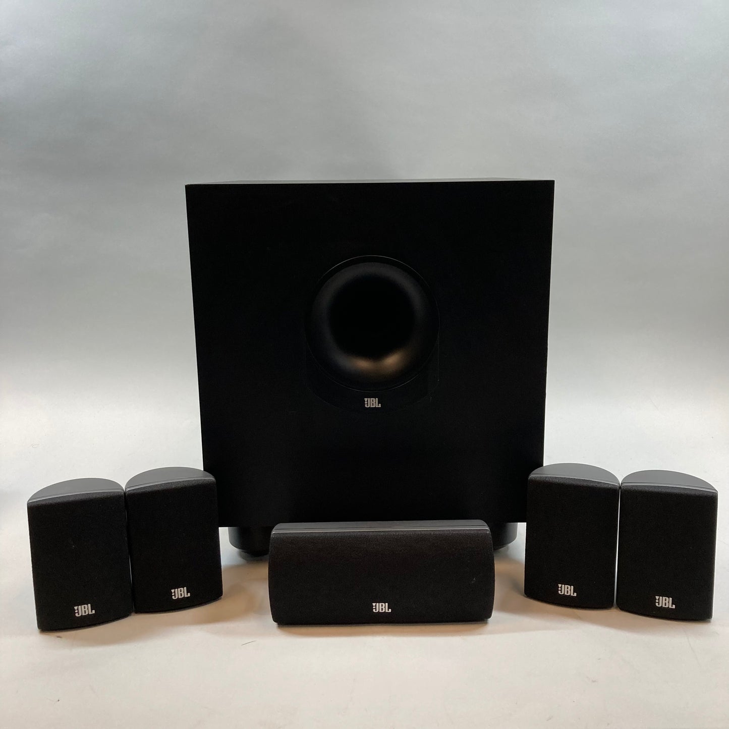 JBL Surround Cinema Speakers SCS150SI Black Complete 6-Piece Home Speaker System