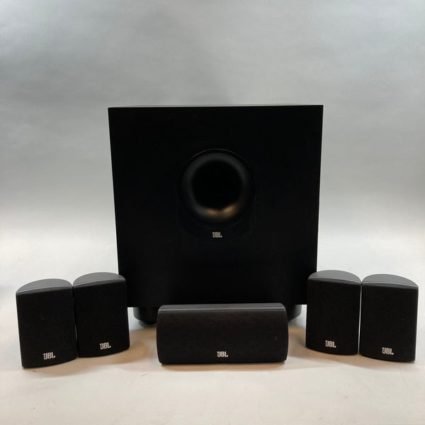JBL Surround Cinema Speakers SCS150SI Black Complete 6-Piece Home Speaker System
