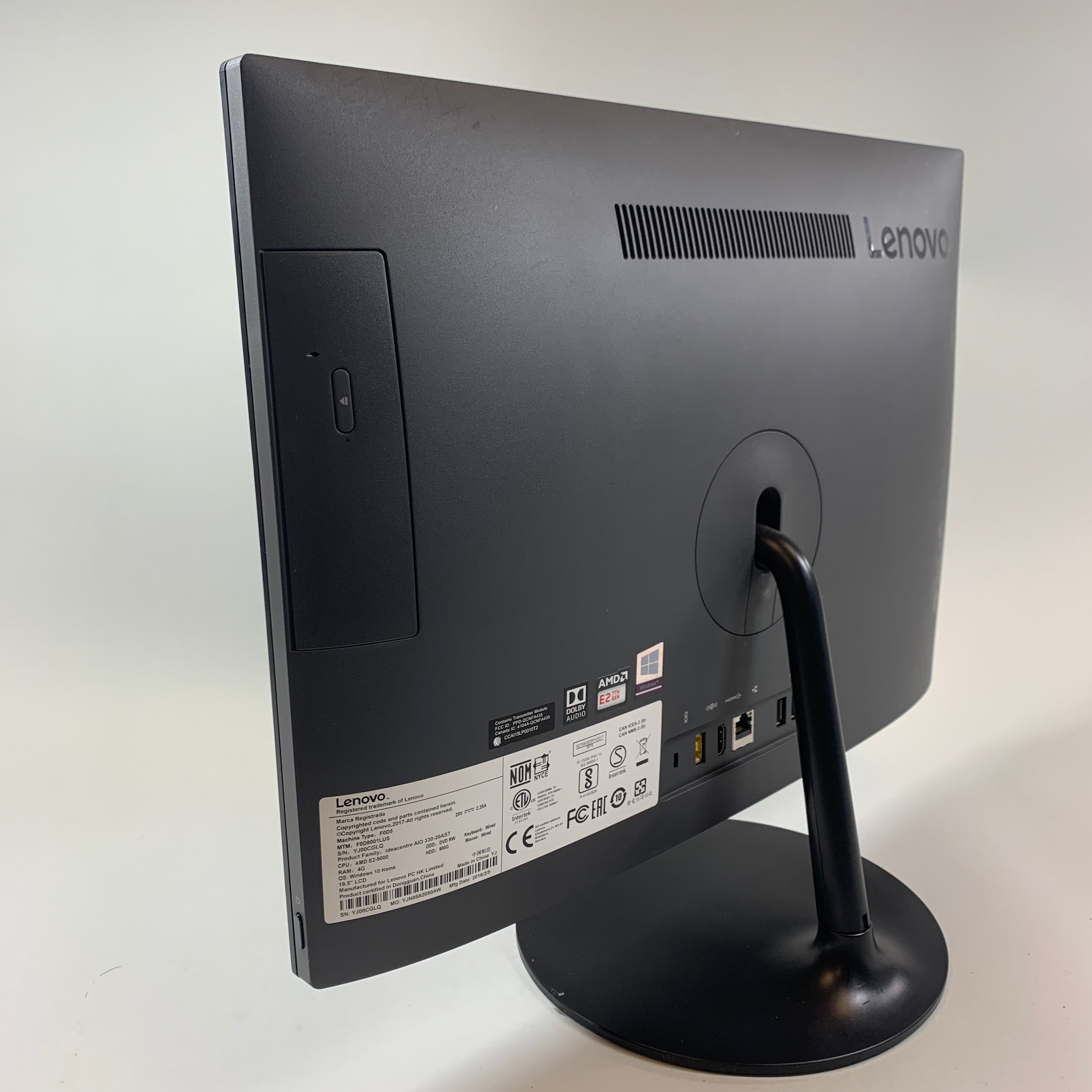 Lenovo fashion IdeaCentre AIO 330-20AST (No Power Cord)